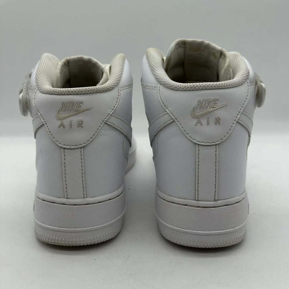 Nike CW2289-111 Mens Size 12 Shoes White Air Force 1 Mid 07 Leather Sneakers‎
